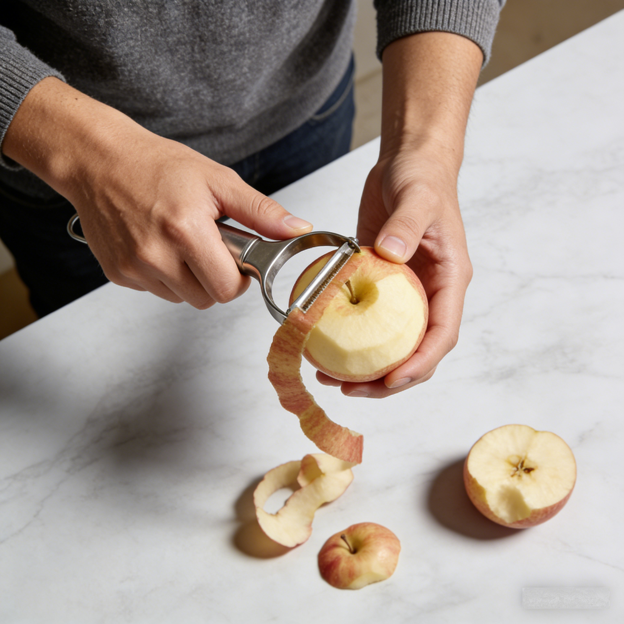 PrecisionPeel Pro: The Stainless Steel Serrated Fruit & Vegetable Peeler